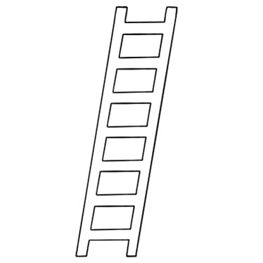 Voorelkaarkrijgkunde Ladder